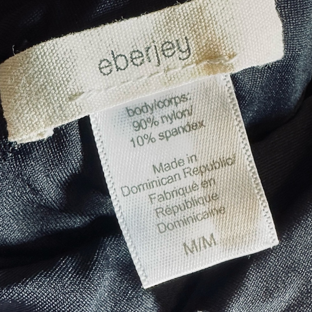 Eberjey Solid Black Ruffled One-Piece Swimsuit Si… - image 6